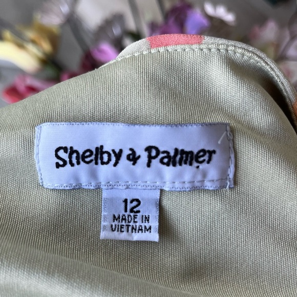 •Shelby & Palmer• Multicolor Polka Dot Blouson Dress - Size 12 - Picture 2 of 9